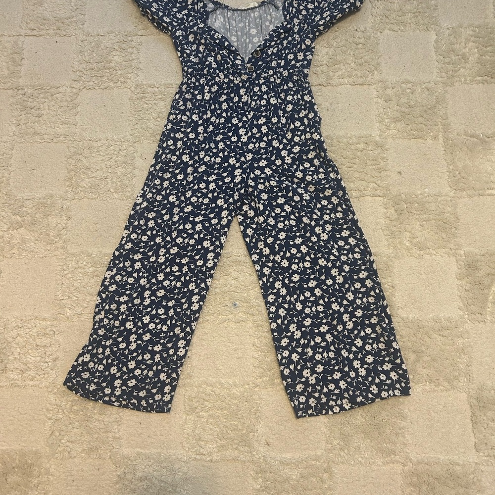 Jessica Simpson Navy Floral Jumpsuit